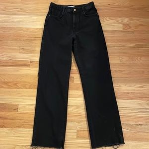 Zara High Rise Wide Leg Jeans